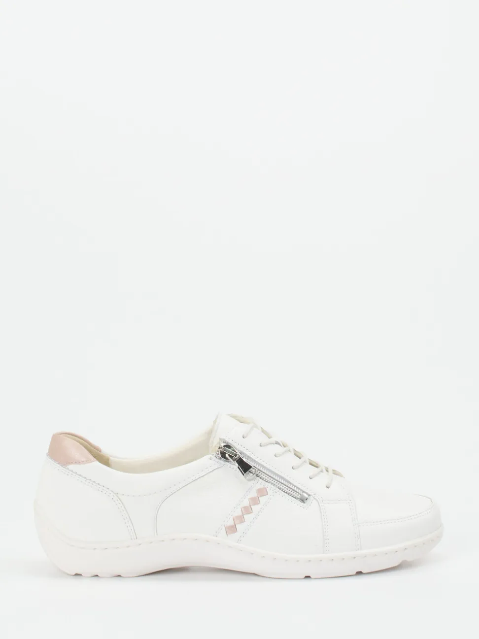 Waldläufer – Komfort-Sneaker aus Elchleder weiß