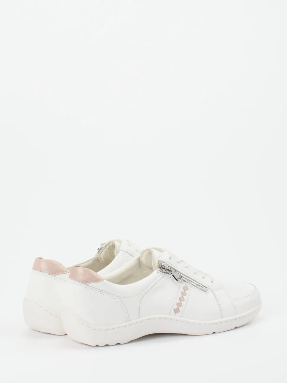 Waldläufer – Komfort-Sneaker aus Elchleder weiß
