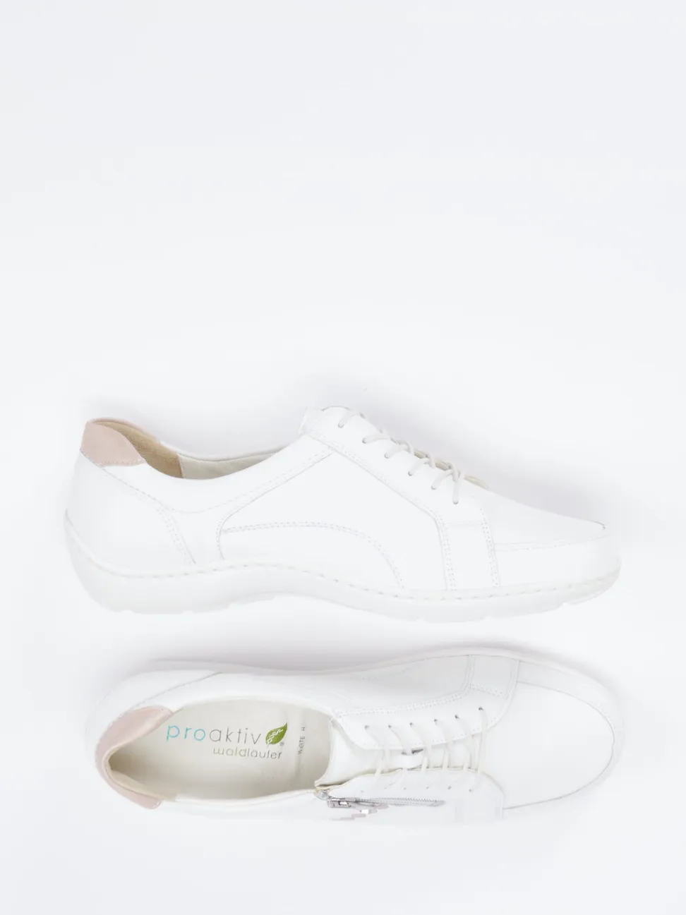 Waldläufer – Komfort-Sneaker aus Elchleder weiß