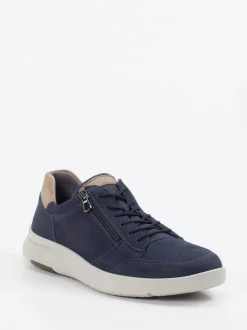 Waldläufer – Komfort-Sneaker aus Nubukleder Dunkelblau