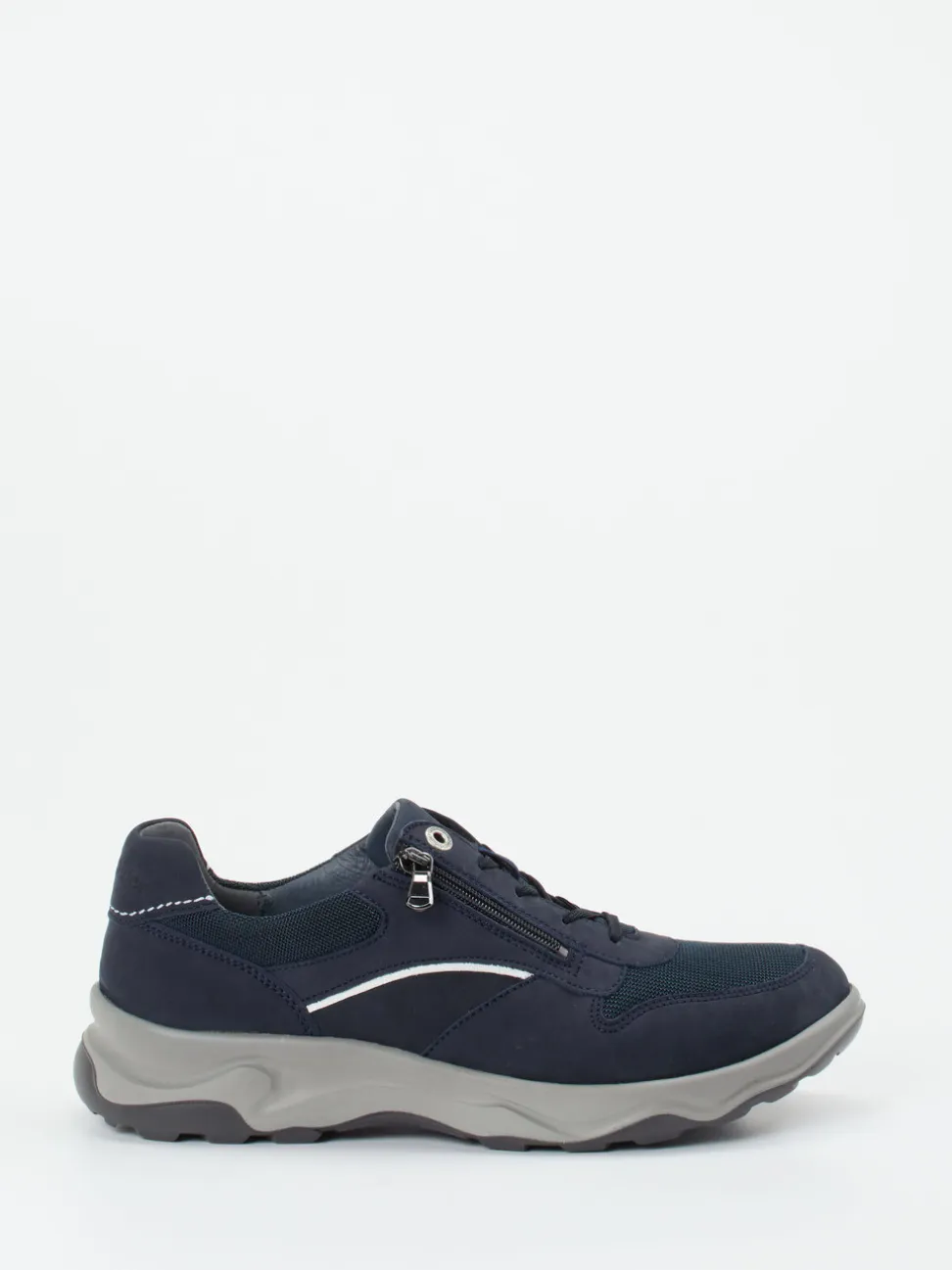 Waldläufer – Komfort-Sneaker aus Nubukleder blau