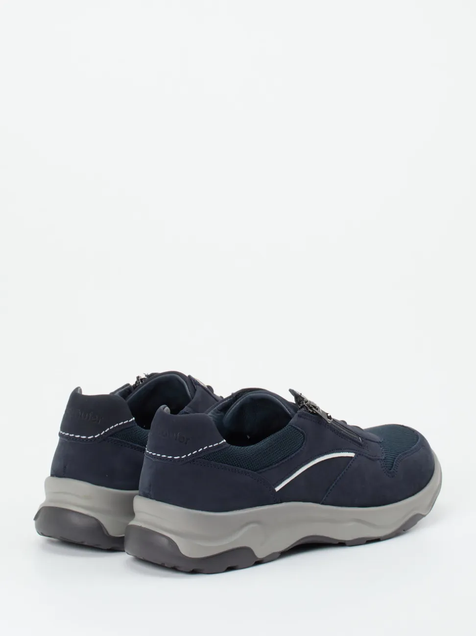 Waldläufer – Komfort-Sneaker aus Nubukleder blau