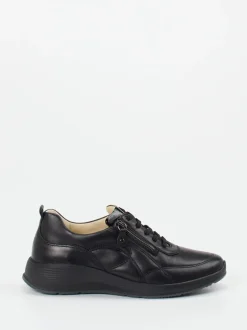Waldläufer – Komfort-Sneaker aus Lammleder Schwarz