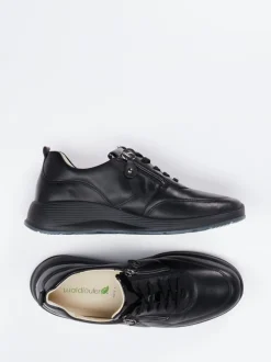 Waldläufer – Komfort-Sneaker aus Lammleder Schwarz