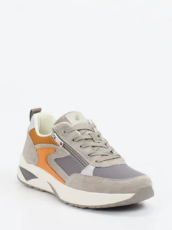 Waldläufer – Komfort-Sneaker aus Veloursleder grau