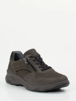 Waldläufer – Komfort-Sneaker aus Nubukleder Dunkelgrau