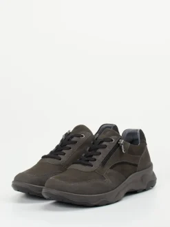 Waldläufer – Komfort-Sneaker aus Nubukleder Dunkelgrau