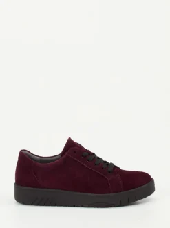 Waldläufer – Komfort-Sneaker aus Veloursleder Bordeaux