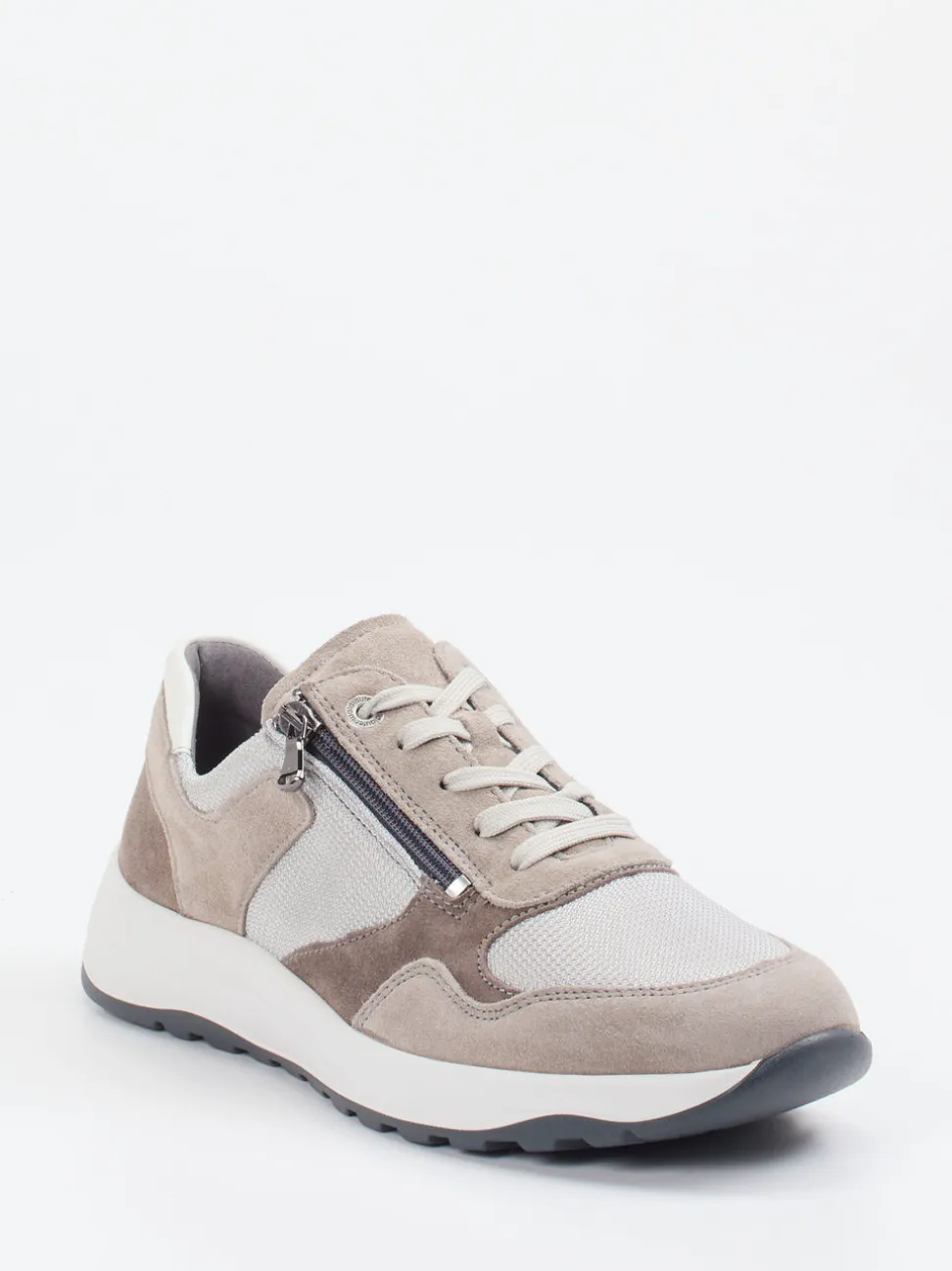 Waldläufer – Komfort-Sneaker aus Veloursleder beige