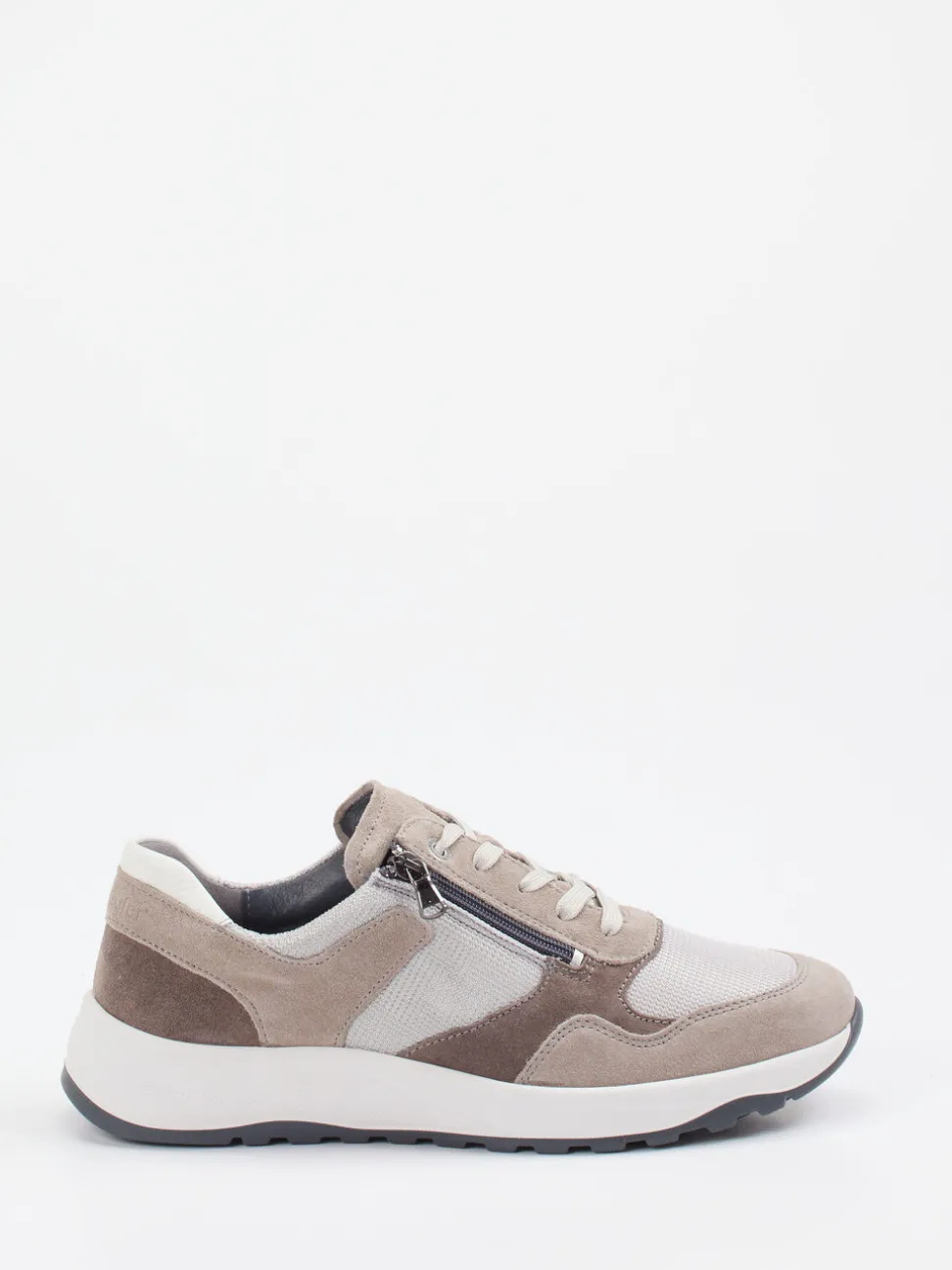 Waldläufer – Komfort-Sneaker aus Veloursleder beige
