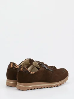 Waldläufer – Komfort-Sneaker aus Veloursleder braun