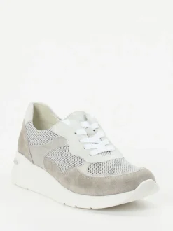 Waldläufer – Komfort-Sneaker aus Veloursleder grau