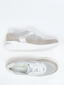 Waldläufer – Komfort-Sneaker aus Veloursleder grau