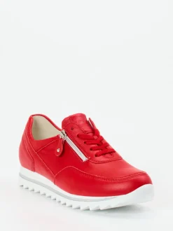 Waldläufer – Komfort-Sneaker aus Kalbleder rot