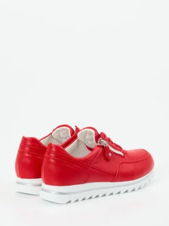 Waldläufer – Komfort-Sneaker aus Kalbleder rot