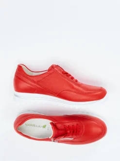 Waldläufer – Komfort-Sneaker aus Kalbleder rot
