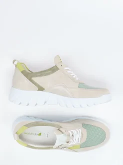 Waldläufer – Komfort-Sneaker aus Veloursleder beige