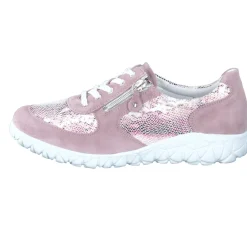 Waldläufer – Komfort-Sneaker aus Nubukleder altrosa