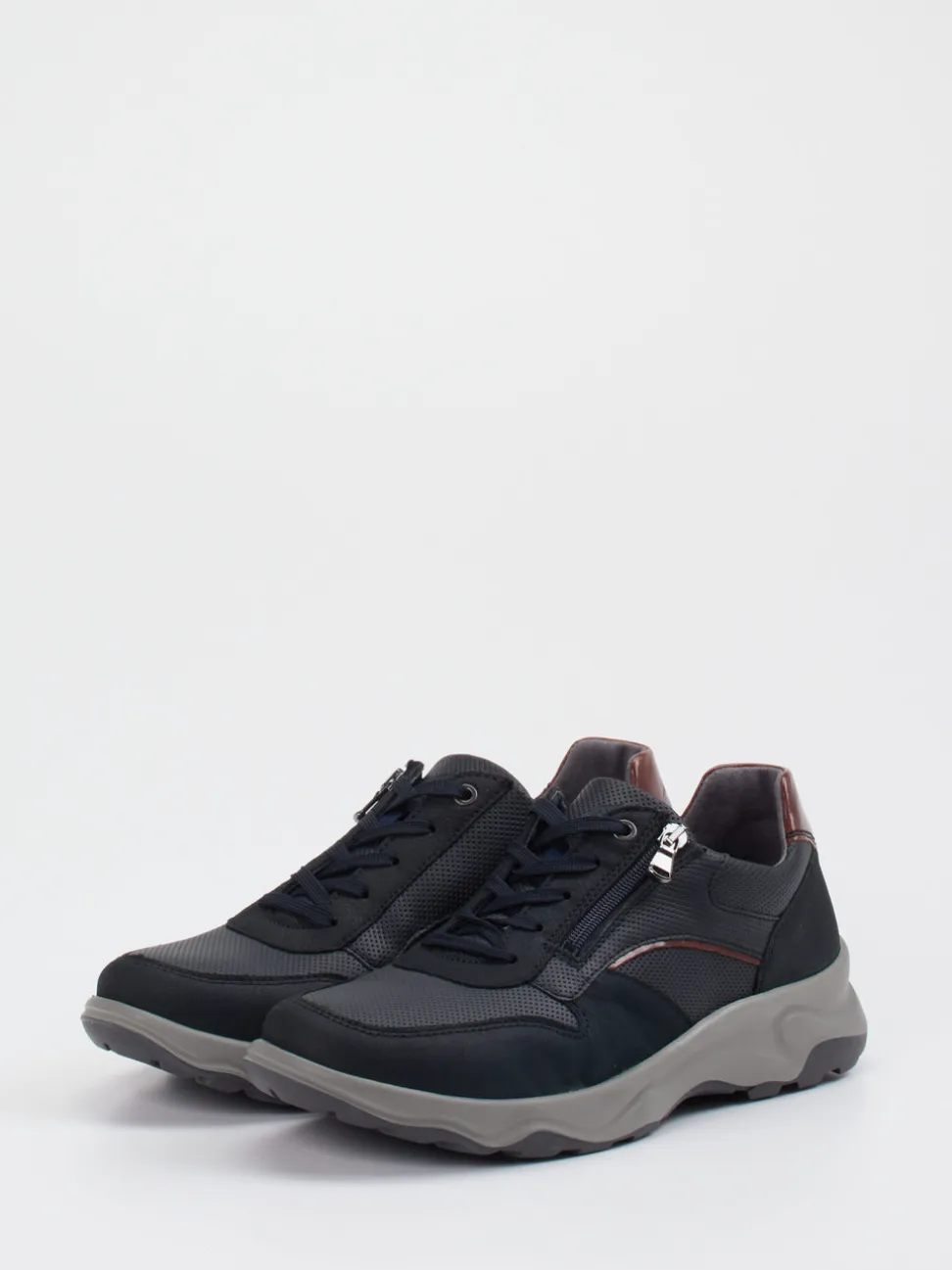 Waldläufer – Komfort-Sneaker aus Kalbleder Schwarz