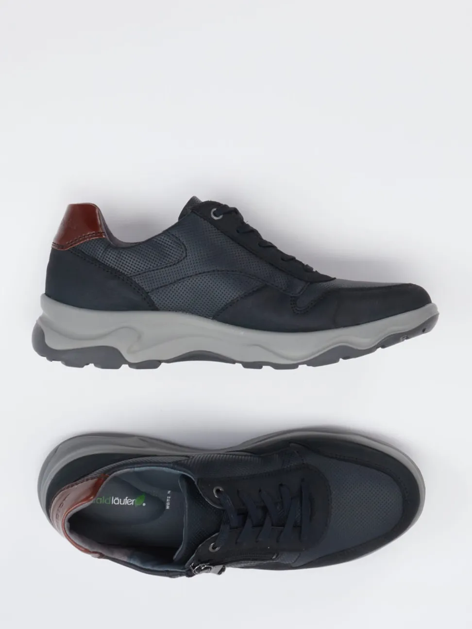 Waldläufer – Komfort-Sneaker aus Kalbleder Schwarz