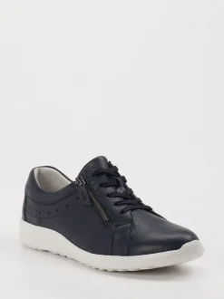Waldläufer – Komfort-Sneaker aus Leder dunkelblau