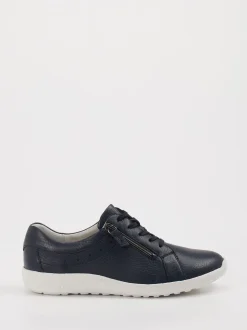 Waldläufer – Komfort-Sneaker aus Leder dunkelblau
