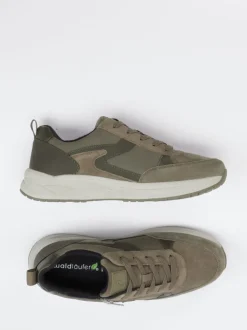 Waldläufer – Komfort-Sneaker aus Nubukleder olivbraun
