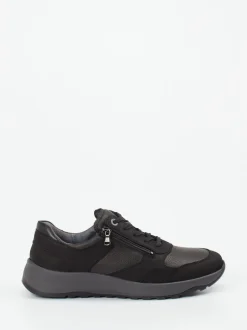 Waldläufer – Komfort-Sneaker aus Kalbleder schwarz