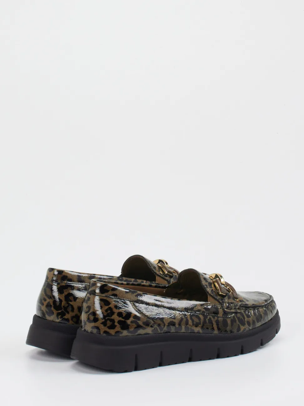 Waldläufer – Loafer aus geprägtem Leder in Leoprint