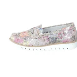 Waldläufer – Loafer aus geprägtem Leder multicolor