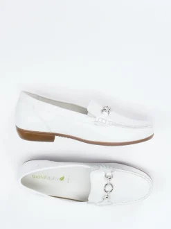 Waldläufer – Loafer aus Kalbleder Weiß
