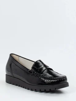 Waldläufer – Loafer aus Lackleder Schwarz