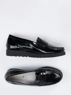 Waldläufer – Loafer aus Lackleder Schwarz