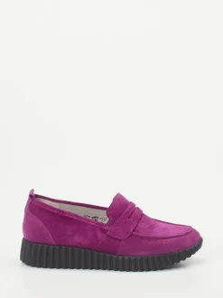 Waldläufer – Loafer aus Veloursleder in Pink