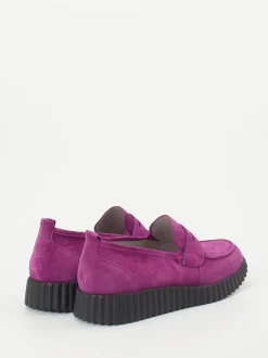Waldläufer – Loafer aus Veloursleder in Pink