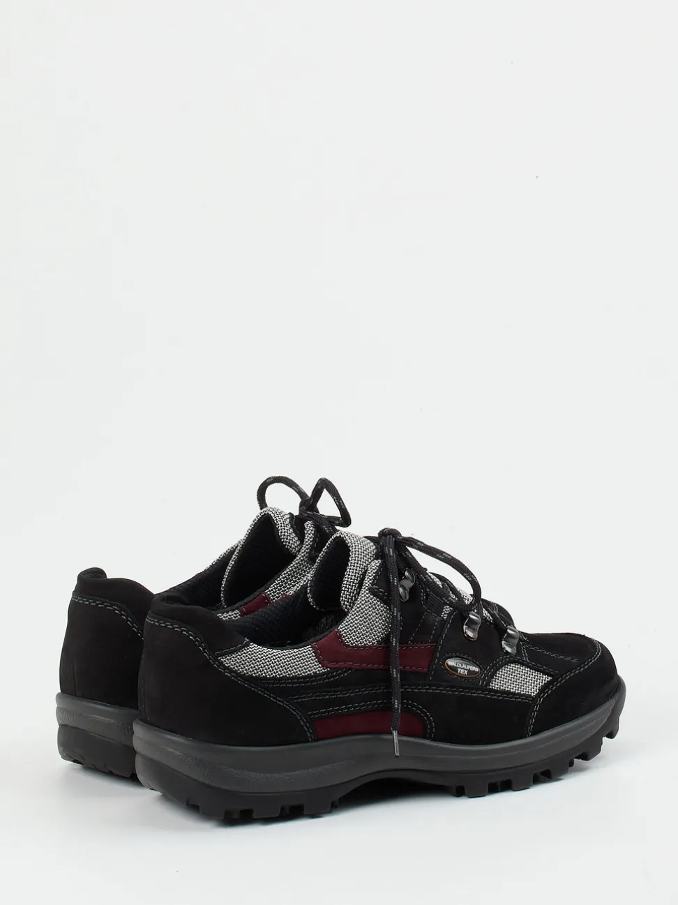 Waldläufer – Outdoor-Schnürschuh aus Nubukleder schwarz