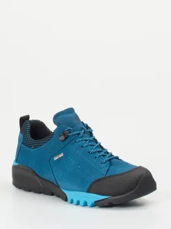 Waldläufer – Outdoor-Sneaker aus Veloursleder petrolblau