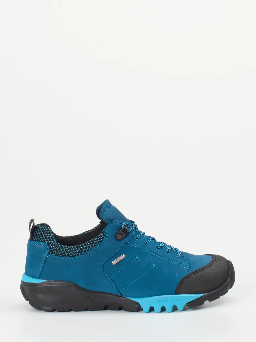 Waldläufer – Outdoor-Sneaker aus Veloursleder petrolblau