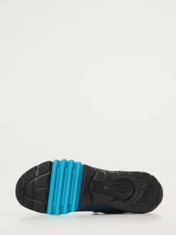 Waldläufer – Outdoor-Sneaker aus Veloursleder petrolblau