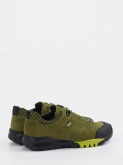 Waldläufer – Outdoor-Sneaker aus Veloursleder olivgrün