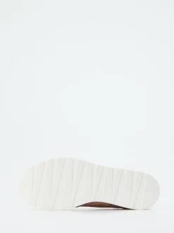 Waldläufer – Plateau-Sneaker aus geprägtem Leder metallic