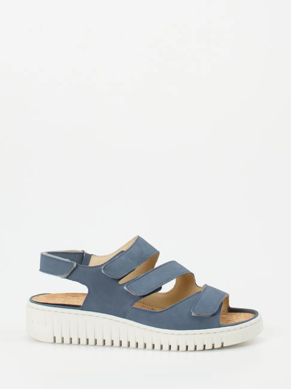 Waldläufer – Sandalen aus Nubukleder jeansblau