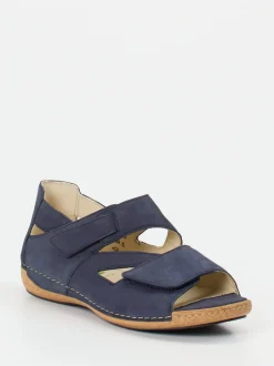 Waldläufer – Sandalen aus Nubukleder in Dunkelblau