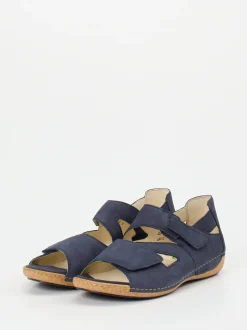 Waldläufer – Sandalen aus Nubukleder in Dunkelblau