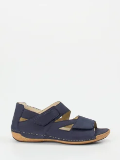 Waldläufer – Sandalen aus Nubukleder in Dunkelblau