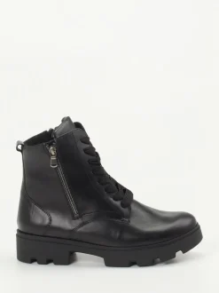 Waldläufer – Schnürboots aus Kalbleder schwarz