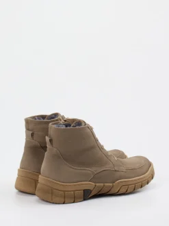 Waldläufer – Schnürboots aus Nubukleder Sandbeige