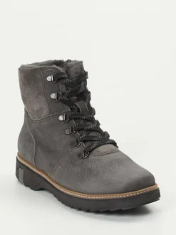 Waldläufer – Schnürboots aus Nubukleder anthrazit
