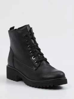 Waldläufer – Schnürboots aus Kalbleder schwarz