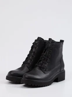 Waldläufer – Schnürboots aus Kalbleder schwarz